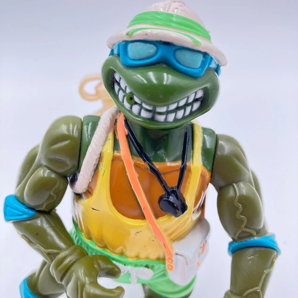 Vintage 1992 TMNT Lifeguard Leo Action Figure Playmates Leonardo 100% COMPLETE